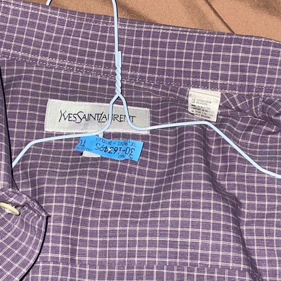 Yves Saint Laurent Casual Shirt 50/50 blend vintage M - Picture 2 of 4